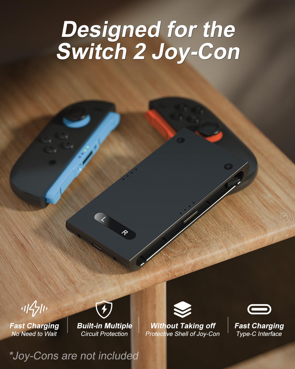 Gaming Accessories Holder - AOLION Untuk Switch2 JOY-CON Pegangan Pengisian