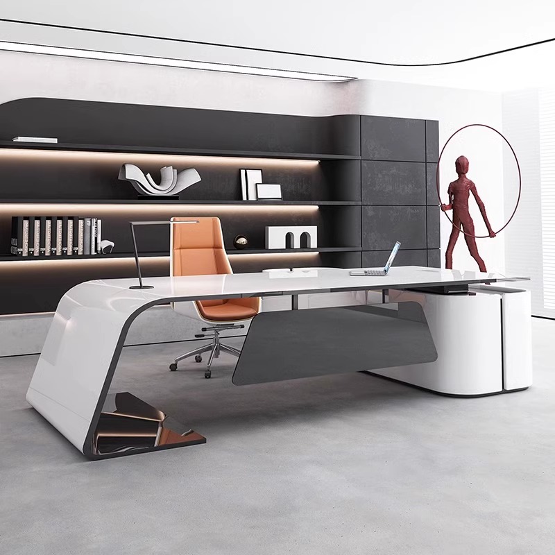 Gaming Accessories Organizer - Meja Kantor Modern untuk Bekerja, Desain