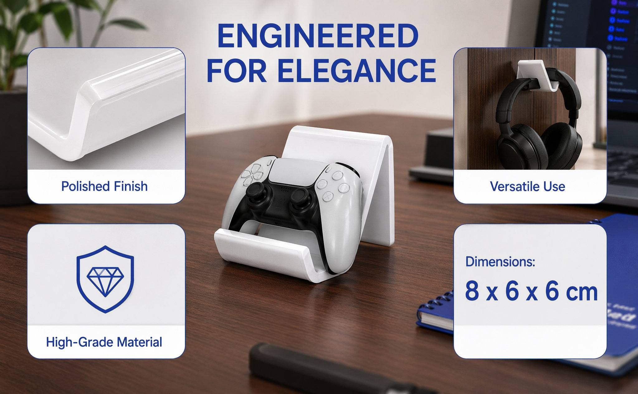Gaming Accessories Organizer - 1 Set Rak Penyimpanan Akrilik untuk