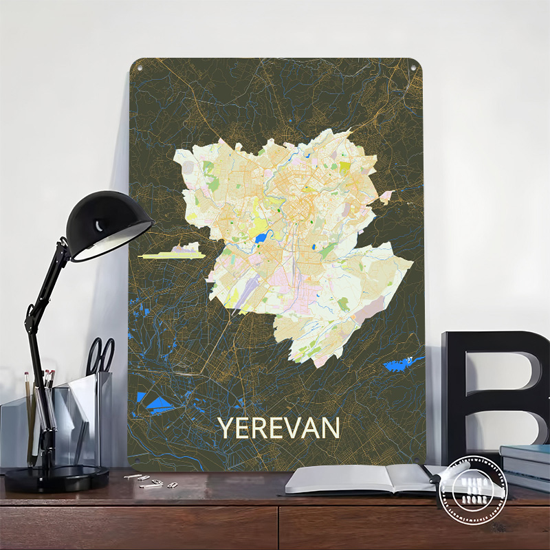 Poster Peta Kota Yerevan dari  - Gaming Accessories Retro ulasan dan harga