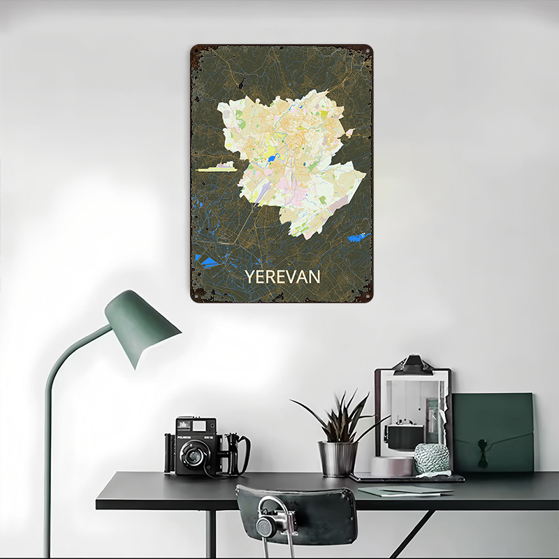 Poster Peta Kota Yerevan dari  - Gaming Accessories Retro ulasan dan harga