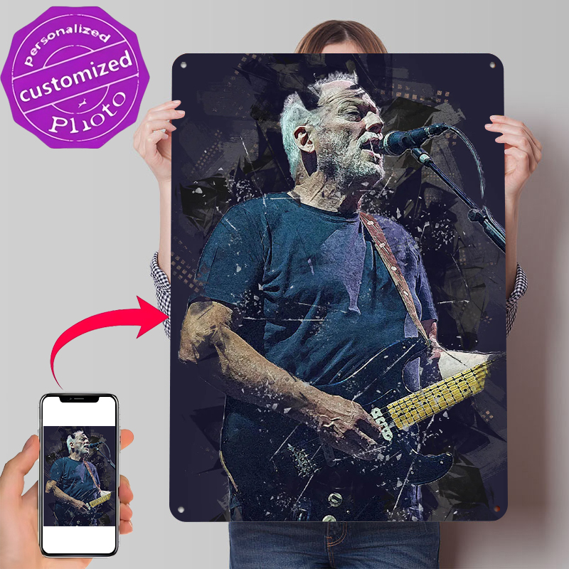 Poster Logam David Gilmour Sen - Gaming Accessories Retro ulasan dan harga