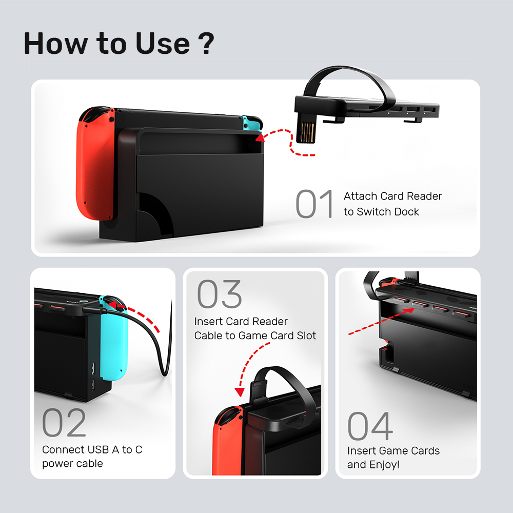 G1002D Pembaca Kartu Game Port - Gaming Accessories Holder ulasan dan harga