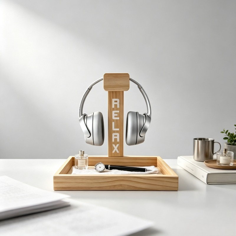 Penyangga Headset Gaming Kayu, - Gaming Accessories Organizer ulasan dan harga