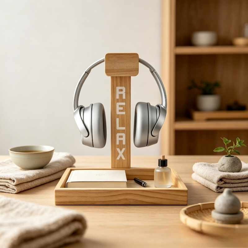 Penyangga Headset Gaming Kayu, - Gaming Accessories Organizer ulasan dan harga