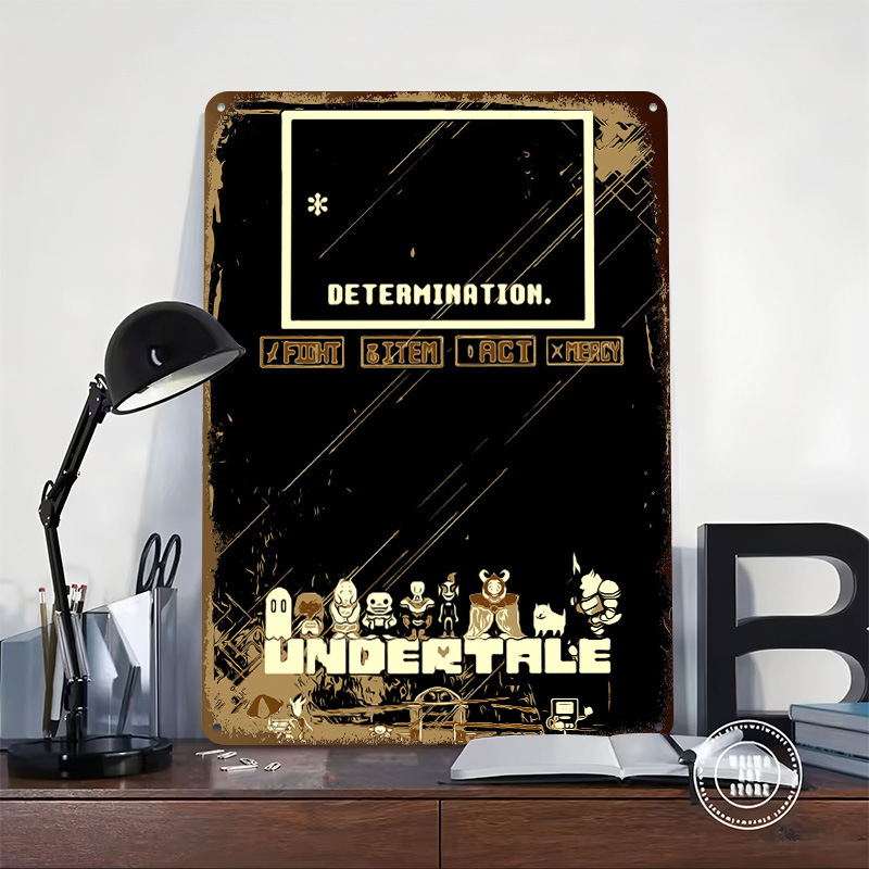 Poster Logam Undertale Seni Di - Gaming Accessories Retro ulasan dan harga