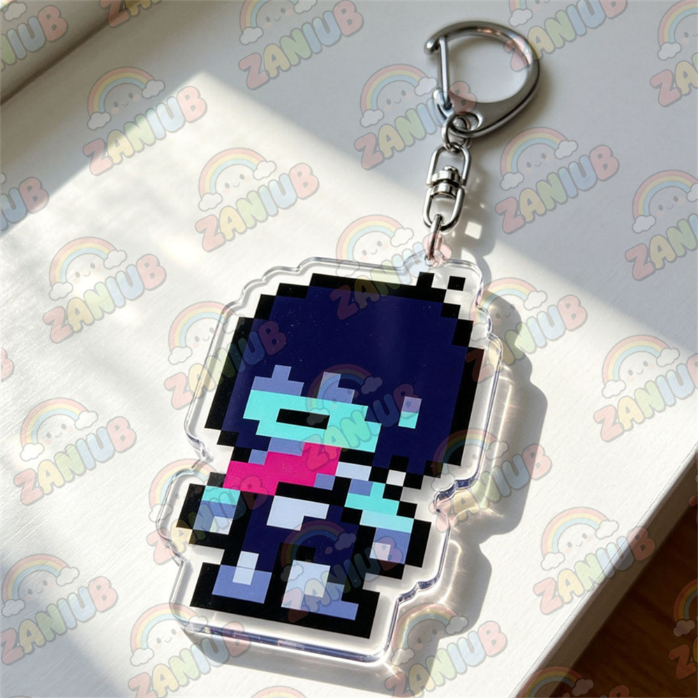 Gantungan Kunci Figur Pixel De - Gaming Accessories Anime ulasan dan harga